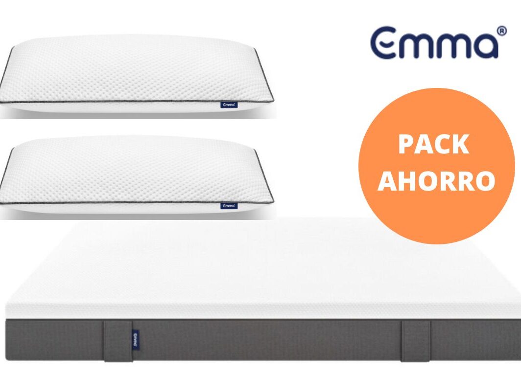 pack ahorro colchon Emma con almohadas emma